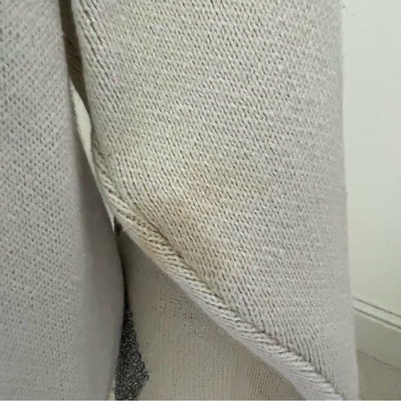 Pierre Cardin 1990s Metallic Harlequin Cardigan Sweater Medium - Picture 7 of 14